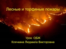 Презентация Лесные и торфяные пожары