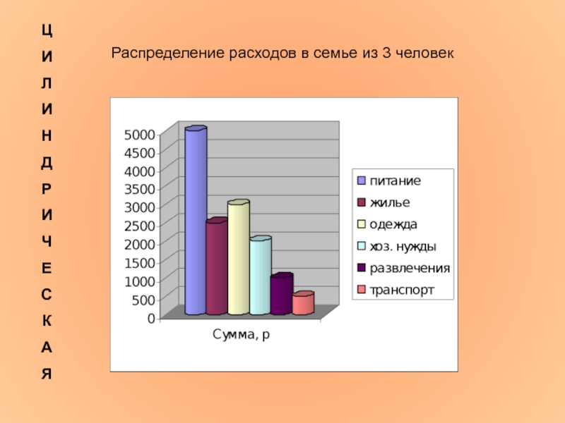 На диаграмме представлен отчет о тратах семьи за прошедший месяц