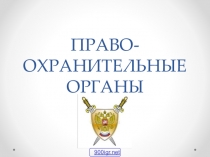 Презентация для классного часа Правоохранительные органы РФ