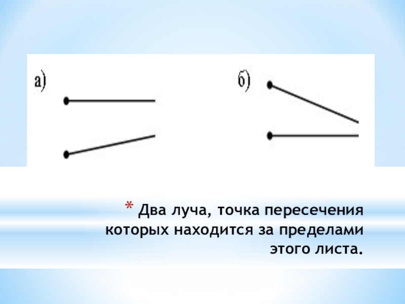 Как нарисовать луч по математике