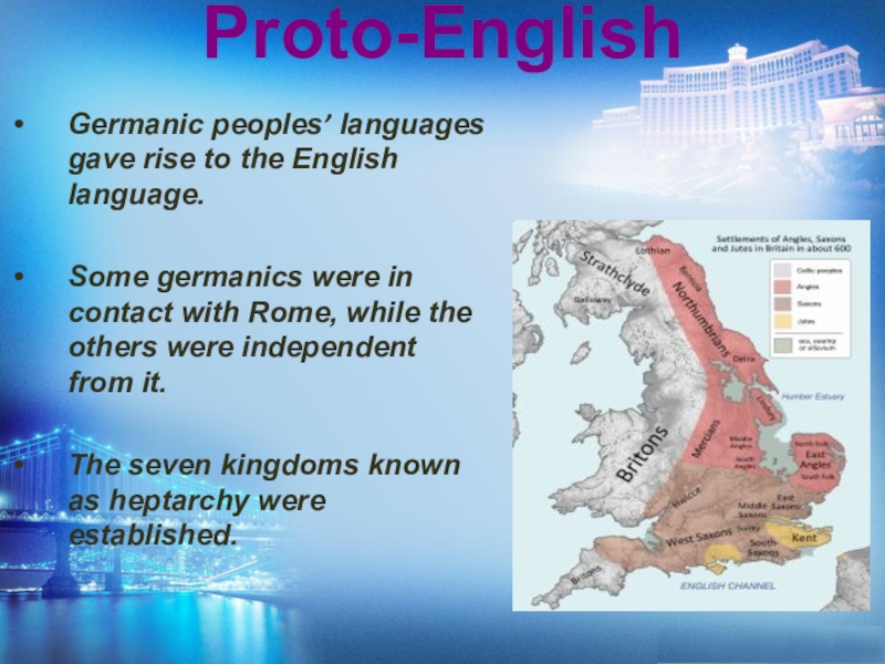 Презентация the history of english language