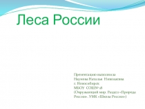 Презентация к уроку по окружающему миру Леса России