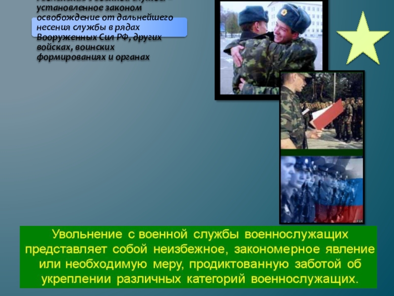 Увольнение с военной службы и пребывание в запасе обж 11 класс презентация