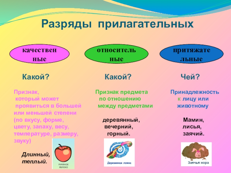 Какой может быть пирог прилагательные