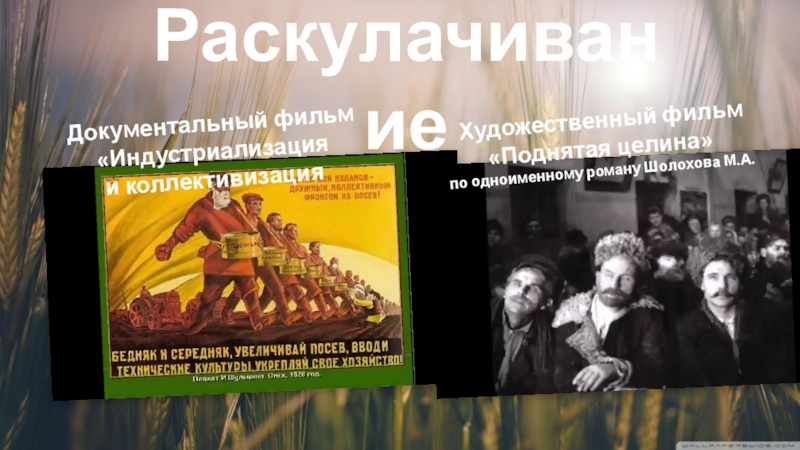 2 часть презентации к уроку Индустриализация и коллективизация  доклад, проект