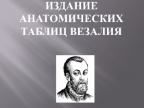 Презентация по билогии на тему Издание анатомических таблиц Везалия