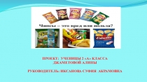 Презентация к проектуЧипсы – это вред или польза?