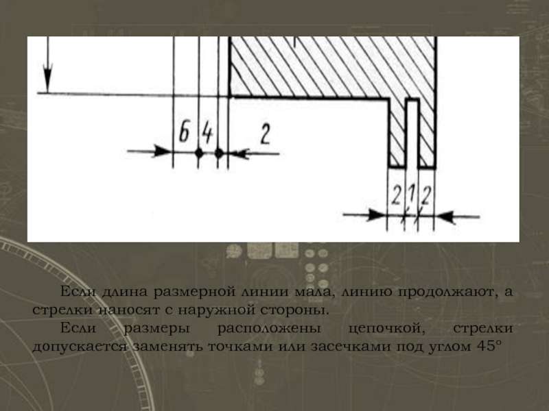 Как ставить засечки на чертеже