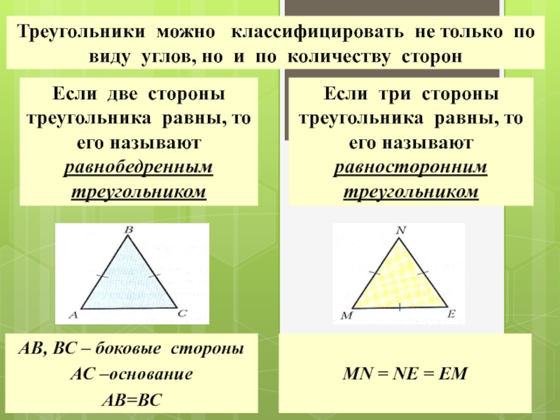 Виды углов и треугольников 4 класс презентация