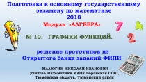 Графики функций материалы для подготовки к ОГЭ