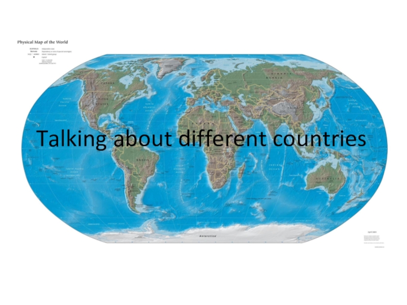 Презентация Презентация по английскому языку на тему Страны и континенты