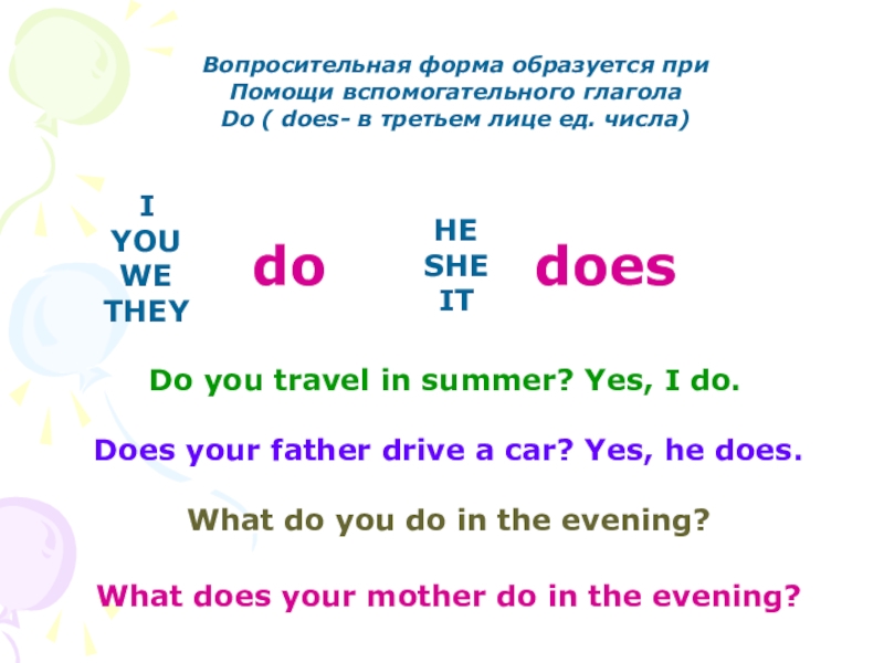 Глаголы do и does правило. Do does вопросительная форма. Do does 3 класс. Do does.