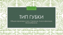 Презентация по биологии на тему Тип Губки (7 класс)