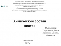Презентация по биологии на тему Химический состав клетки (5 класс)