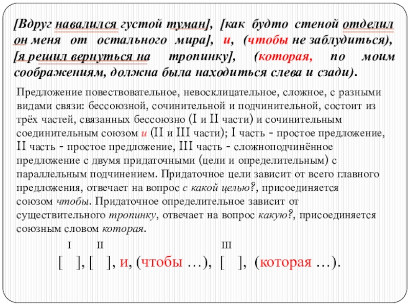 Сложные предложения с разными видами связи схемы и примеры