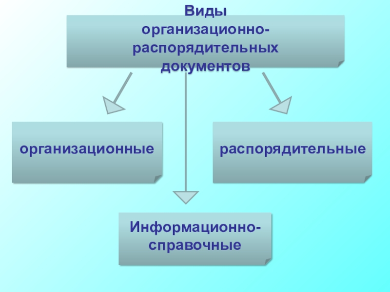 Виды распорядительных документов