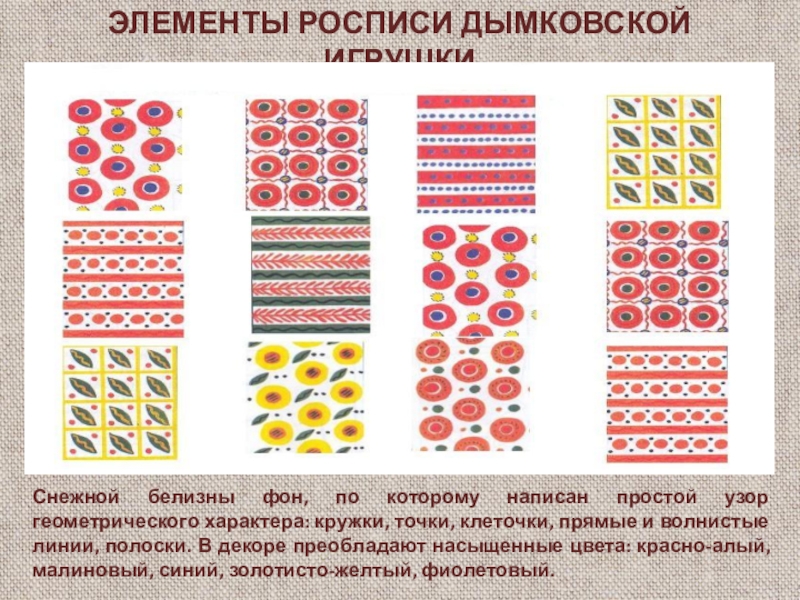 Дымковская игрушка узоры. Дымковский орнамент в полосе. Простые дымковские узоры. Элементы дымковской росписи презентация начальная школа. Элементы росписи дымковской игрушки полоса с кружками.