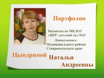 Презентация  Портфолио воспитателя