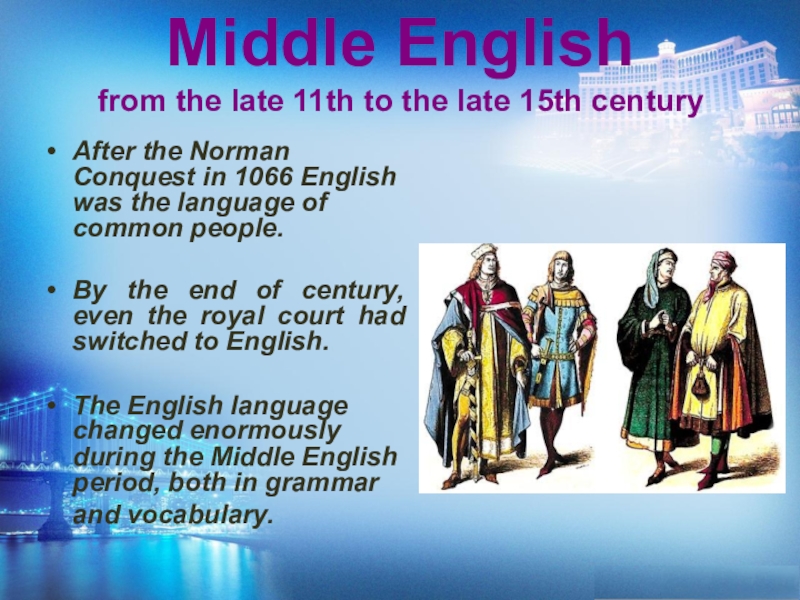 Презентация the history of english language