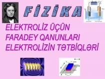 Elektroliz ucun Fardey qanunlari