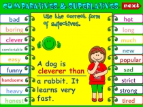 Интерактивная игра по английскому языку на тему Comparatives & Superlatives