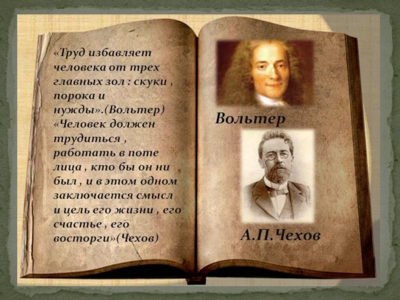 Автор трех основных. Труд избавляет человека от трех главных зол скуки порока и нужды. Вольтер труды. Труд освобождает нас от трёх великих зол скуки порока и нужды. Труд избавляет человека от трех главных зол.