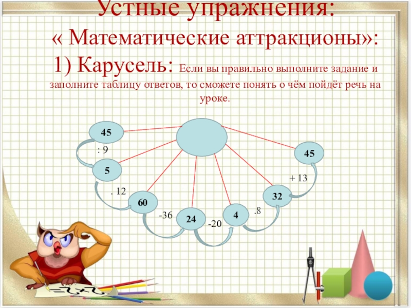 Урок занимательной математики в 5 классе презентация