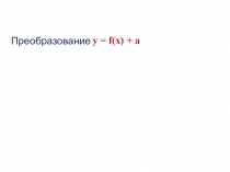 Презентация по математике на тему Преобразование графиков функций (10 класс)