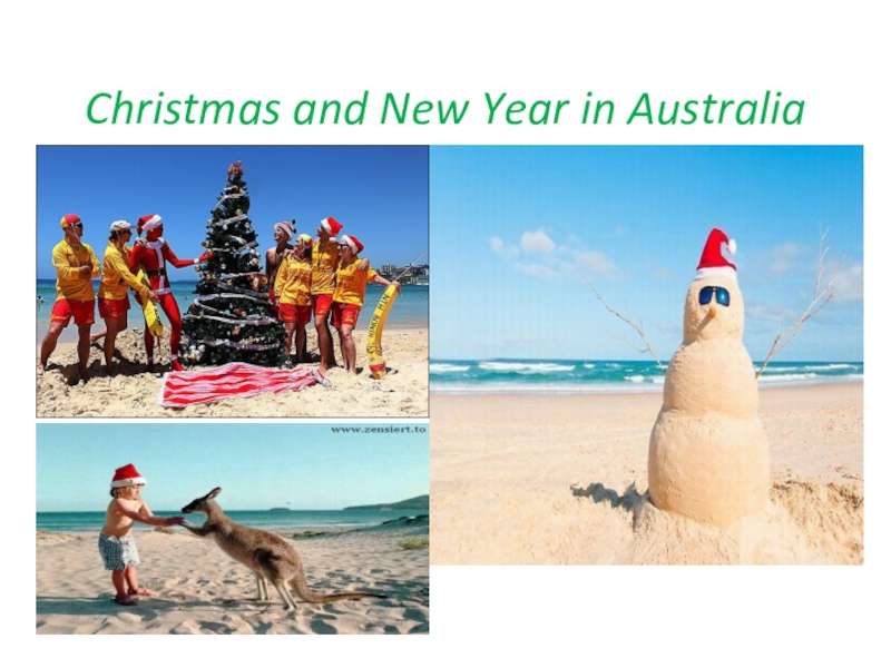 Презентация Презентация по английскому языку на тему Christmas in Australia (7 класс)