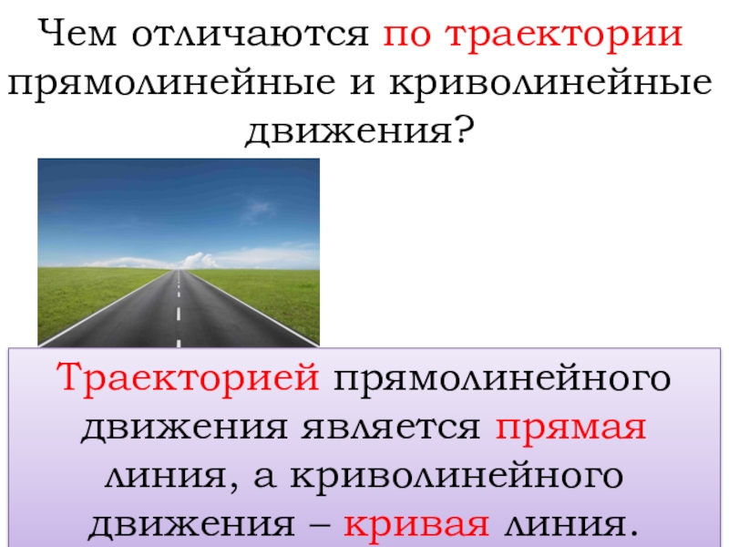 Приведите примеры прямолинейного и криволинейного движения