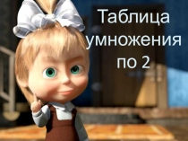 Презентация к уроку математики на тему: Таблица умножения числа 2. Решение примеров в два действия.