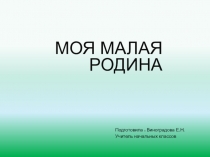Презентация к уроку окружающего мира на тему: Моя малая Родина