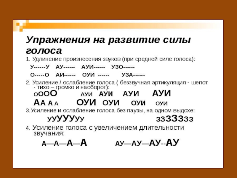 Упражнения для работы над голосом использование компьютерной программы видимая речь