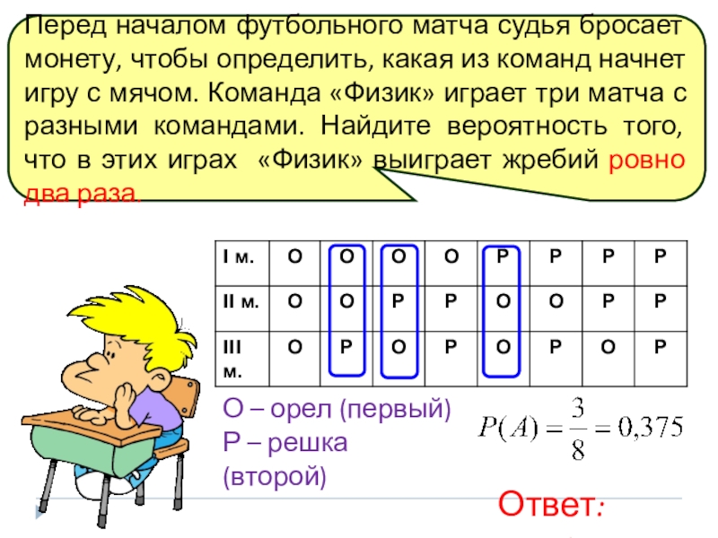 Перед началом футбольного матча бросают монетку