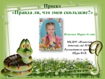 Проект Правда ли, что змеи скользкие?