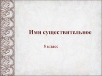 Презентация к урокам русского языка по теме Имя существительное (5 класс)