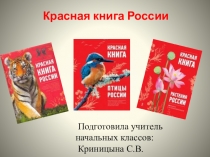 Презентация по окружающему миру  Красная книга России ( 3 класс)
