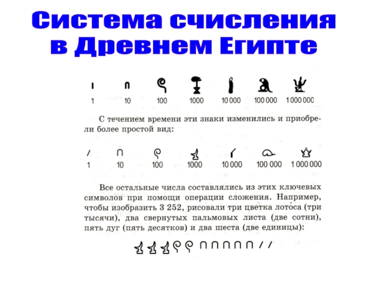 Презентация по информатике на тему системы счисления 8 класс