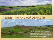 Презентация по окружающему миру на тему Рельеф Луганской области (4 класс)
