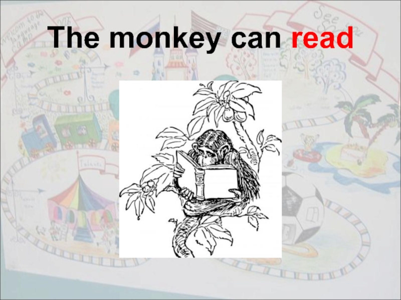 The monkey can read