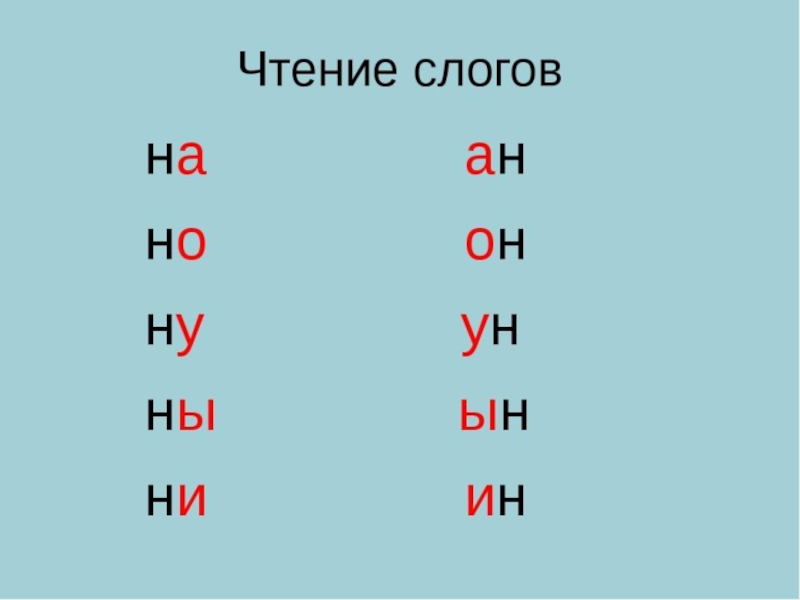 Л ш п т. Слоги для чтения. Слоги с буквой н. Чтение слогов с буквой н. Чтение лого.