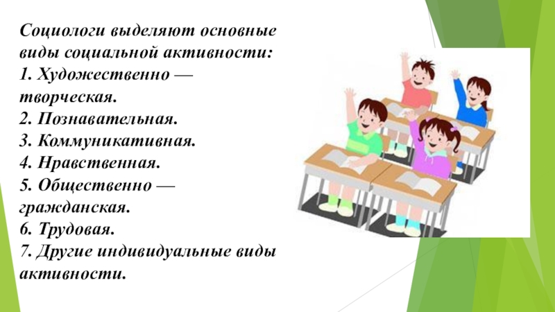 Социальная активность это. Виды социальной активности ребенка. Формы социальной деятельности школьников. Виды социальной активности школьника. Формирование социальной активности младших школьников.