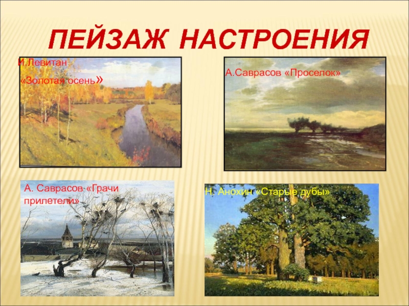 Пейзаж и настроение природа и художник 6 класс рисунок