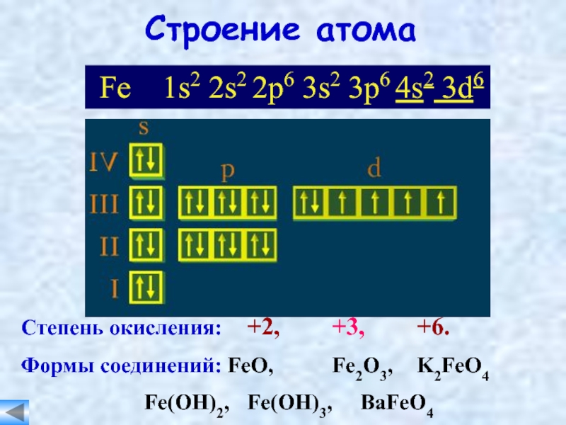 Электронно графическая схема железа