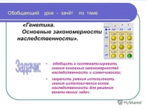 Презентация по биологии на тему Генетика. Основные закономерности наследственности
