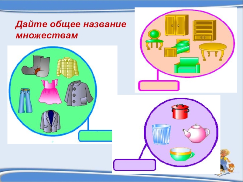 Давай основной. Множества для дошкольников. Множества для школьников. Название множества предметов. Дайте название множеству.