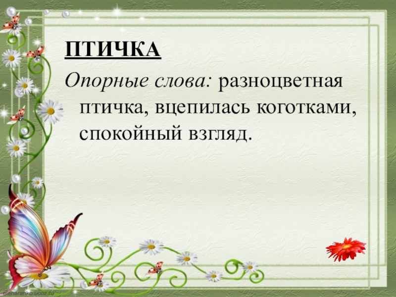 Сочинение букет цветов бабочка и птичка для 2 класса по картине толстого