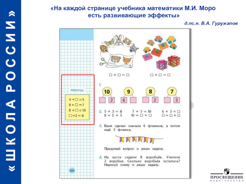 Знакомство с учебником математики 1 класс школа россии презентация