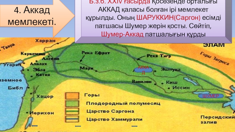 Карта шумеро аккадская цивилизация