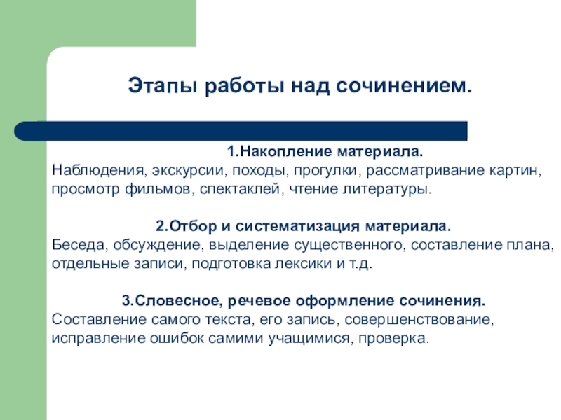 Порядок проведения сочинения. Этапы работы над сочинением. Этапы работы над сочинением в школе. Этапу урока работы над сочинений. Методика работы над сочинением.